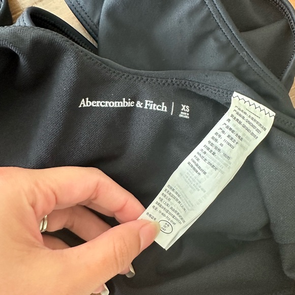 Abercrombie Black One Piece Swimsuit with halter wrap neck - Picture 4 of 4